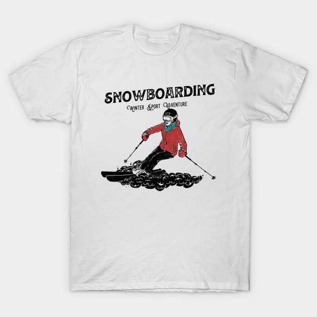 Snowboarding Sport T-Shirt by GS